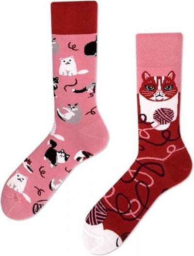 Toffe Sokken - Gekke Sokken - Leuke Sokken - Playful Cat - Maat: 35 t/m 38