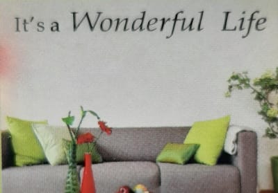 Muursticker Tekst- It's a Wonderful Life