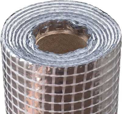 Aluminium Dampfolie - Isolatiemembraan - Dak Zolder Isolatie - Glasvezel Versterkt - 15m Breed 45m²