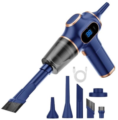 ACEP Draadloze autostofzuiger - Kruimeldief - Auto stofzuiger draadloos - Tapijtreiniger - Handstofzuiger auto - Auto accessoires - Handstofzuiger