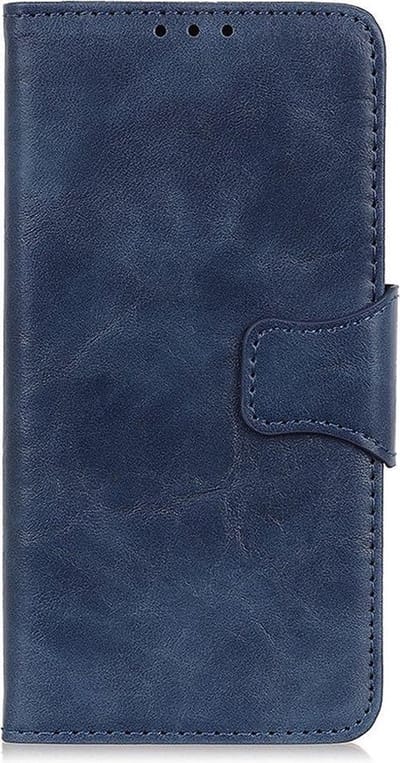 Shop4 - Geschikt voor Samsung Galaxy S21 Hoesje - Wallet Case Cabello Blauw