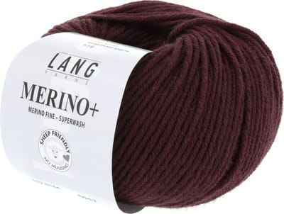 Lang Yarns Merino Plus - 164 bordeaux - Merinowol Garen