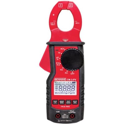 Benning CM 3-PV Stroomtang, Multimeter en netvoeding Digitaal Datalogger CAT IV 1000 V Weergave (counts): 4.000