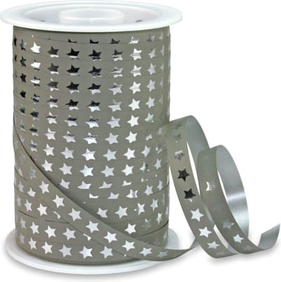 Krullint Kerst Sterren Zand – Cadeaulint - 10mm