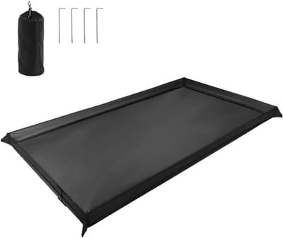 Kampeer Grondzeil - Tent Ondergrond - Outdoor Bescherming - Zeer Waterdicht - 200 x 80 cm - Zwart