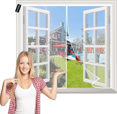 Magnetisch Hor - Deur Insectenwering - Frisse Lucht - Automatische Sluiting - 90x175cm - Wit