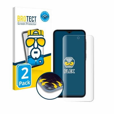 BROTECT - Screenprotector voor Samsung Galaxy A35 5G - Folie Beschermfolie transparant volledig dekking - 2 Stuks