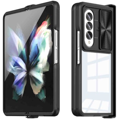 imoshion Hoesje - Geschikt voor Samsung Galaxy Z Fold 4 - Camslider Backcover - Zwart