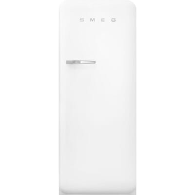 SMEG Koelkast Retro Vrijstaande ijskast Koelkast, Jaren 50, Enkeldeurs, Vrijstaand , Positie scharnier: Rechts, Matt White