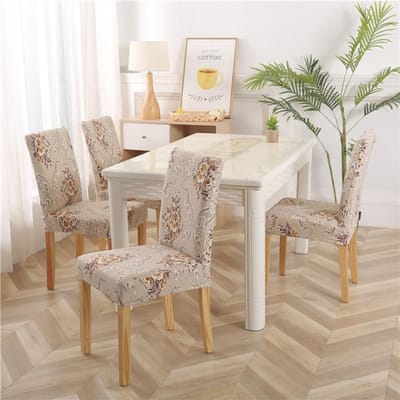 Housse de chaise en Spandex, élastique, extensible, pour salle à manger, imprimé Floral, multifonction, universelle, universelle 2pieces