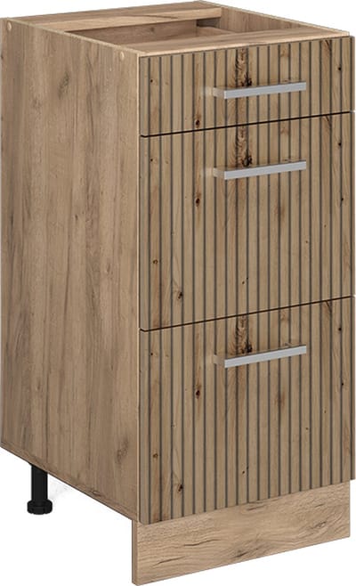 Vicco R-Line Keukenonderkast – 40 cm met laden, zonder werkblad Artisanaal eiken