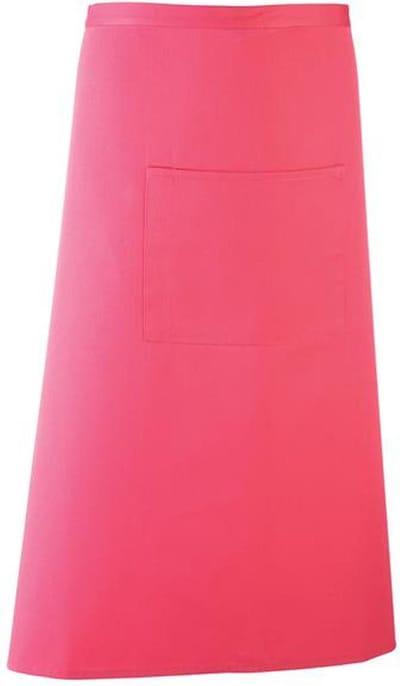Restaurant schort lang Fuchsia I PR158 11 kleuren | Bar Apron Twillweefsel: soepel en sterk. Middenzak met plaats voor een pen. Verkrijgbaar in 11 kleuren I Horeca kleding