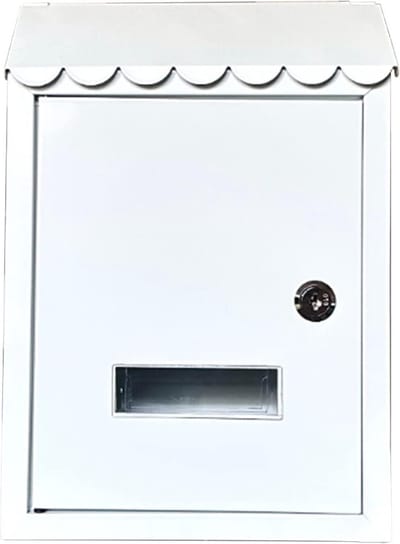 Wandbrievenbus - Buitenpost - Post Ontvangen - Regendicht Ontwerp - 30x7x21cm - Wit
