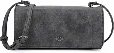 Fritzi aus Preußen Schoudertas Vintage Flap01 Crossbody Black Idol Zwart