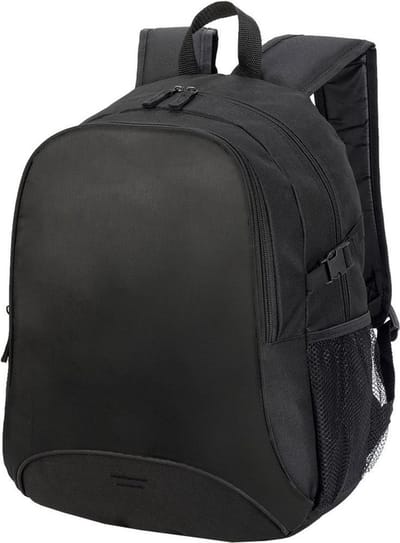 Shugon Rugtas - zwart - 30x44 cm - allround rugzak - A4 formaat - schooltas - laptoptas