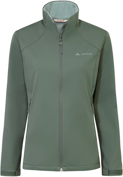 VAUDE Everhike softshelljas, softshelljas, dames outdoor sportjassen, niet-waterdicht, winddicht, softshell, capuchonloos, regular pasvorm