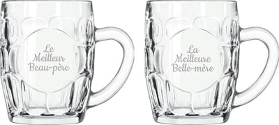 Bierpul gegraveerd - 55cl - Le Meilleur Beau-père & La Meilleure Belle-mère
