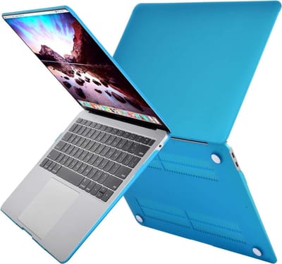 Laptopcover - Geschikt voor MacBook Air 13,3 inch - Case - Cover Hardcase - A1932 (2018) - Blauw