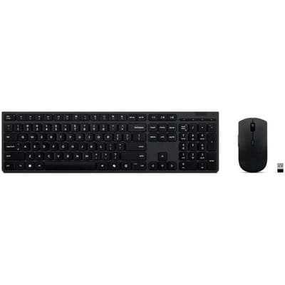 Lenovo Set met toetsenbord en muis Draadloos QWERTZ, Duits Zwart