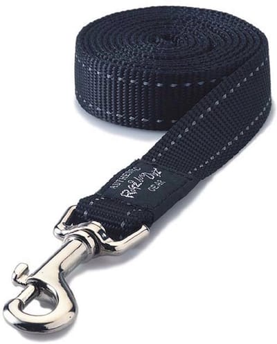 Rogz For Dogs Fanbelt Long Lijn Zwart
