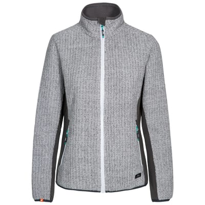Trespass dames fleecejas/fleecepullover Liggins - Damesfleece grijs gemêleerd