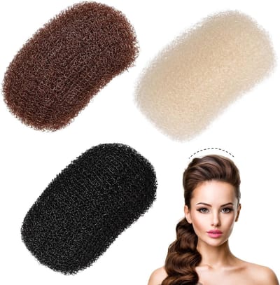 3-delige Haarclips en Volume Pads voor DIY Hairstyling - Nylon, Staal en Haaraccessoires