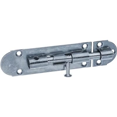 Alberts Schuifgrendel Met Bevestigd Tegenstuk - Verzinkt Staal - 100x30 Mm