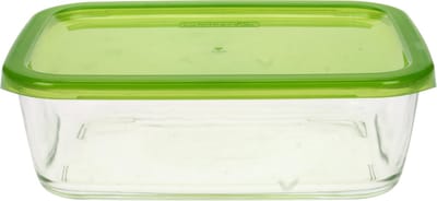 Keep N Box - bewaarbox glas - 197cl - rechthoek turquoise