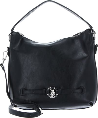 U.S. POLO ASSN. Handtas Schoudertas New Delaware Hobo Bag Black Zwart