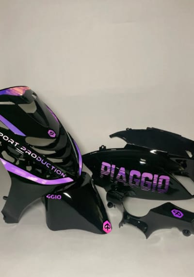 Piaggio Zip Stickerset - Piaggio - Roze/paars cameleon