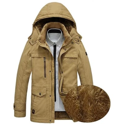Nieuwe Heren Medium en Lange Katoen-gevoerde Kleding Outdoor Casual Fluweel Verdikt Koudebestendig en Warm Groot Maat Katoenen Kleding XXXXL