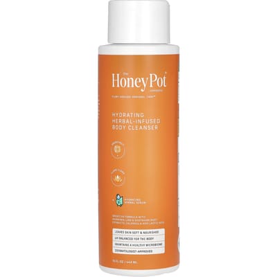 The Honey Pot Company, Lichaamsreiniger met Hydraterende Kruiden, Grapefruit & Ylang Ylang, 15 fl oz (443 ml)