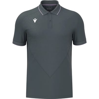 Macron Thunder Baldwin Polo Heren - Antraciet / Lila | Maat: M