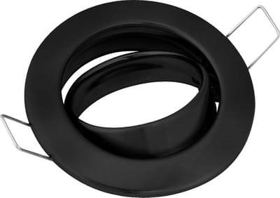 Spot Armatuur GU10 - GU10 Inbouwspot - Rond - Zwart - Aluminium - Kantelbaar Ø82mm