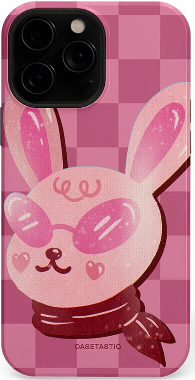 Casetastic Hoesje Geschikt voor Apple iPhone 13 Pro Max Magsafe - Stijlvolle Beschermende Duo-layer Case - Luxe konijntje
