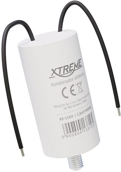 XTREME Motorcondensator 1.5µF 450V AC - Condensator met Kabels - Start/Bedrijf