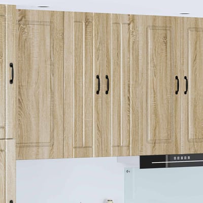 vidaXL - Wandkast - LUCCA - Sonoma - Eiken - 60 - x - 31 - x - 100 - cm - Bewerkt - hout