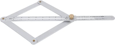 Verstelbare Hoekmeter voor Plafond en Muur - Aluminium Legger, Protractor en Meetgereedschap 15 x 6.7 x 0.8 inch