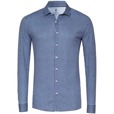 Desoto Overhemd Casual Kent Collar Twill Pattern Stripe Navy / male
