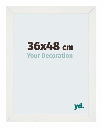 Your Decoration - Puzzellijst 36x48 cm - Wit Geveegd - Puzzellijst 500-1000 stukjes - MDF Fotolijst - Mura
