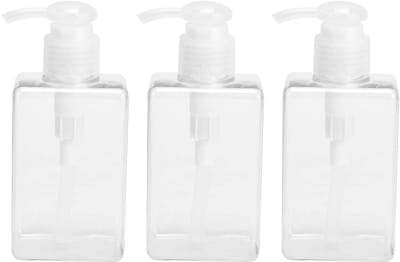 Dailygoods- Pompflessen 3-delig - 150 ml - Draagbare Dispenser - Navulbaar - BPA-vrij - Perfect voor Crèmes en Serums - Reisflessen
