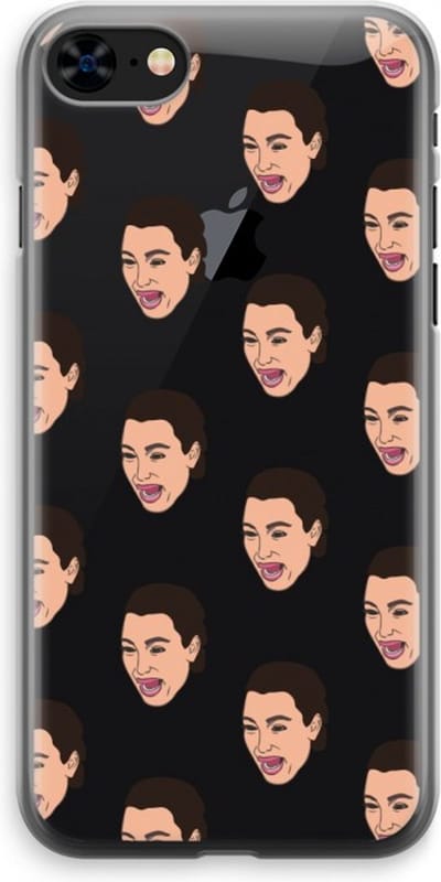 Case Company® - Hoesje geschikt voor iPhone 8 hoesje - Ugly Cry Call - Soft Cover Telefoonhoesje - Bescherming aan alle Kanten en Schermrand