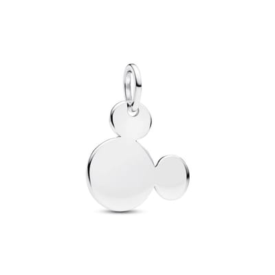 Pandora Disney hangende zilveren bedel met Mickey Mouse silhouet 793994C00