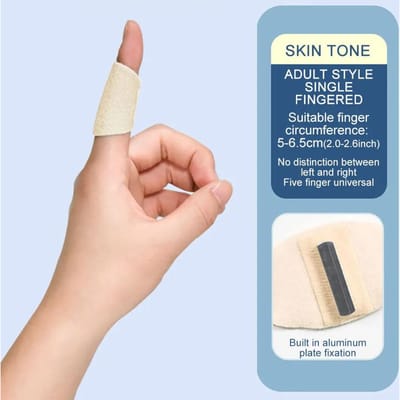 Verstelbare vingerspalk-richtbeugel Vingerspalk Orthotische ondersteuning beige