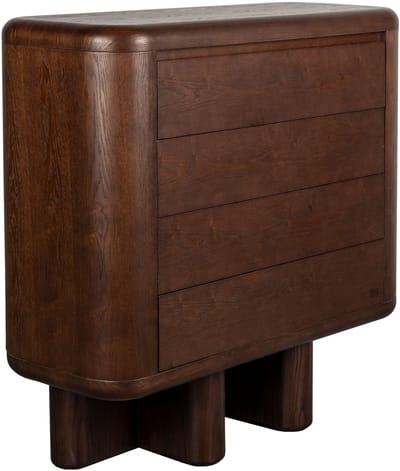 Dutchbone Herman Ladekast/ Opbergkast Hout Walnoot kleur Bruin
