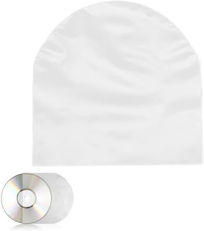 100 Stuks Transparante Plastic Hoezen voor CD's en DVD's, Mini Opslag voor Bescherming en Organisatie