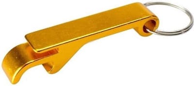 Bieropener Sleutelhanger - Flesopener - Verschillende kleuren | Kleur: Goud