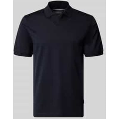 regular fit poloshirt met structuurpatroon