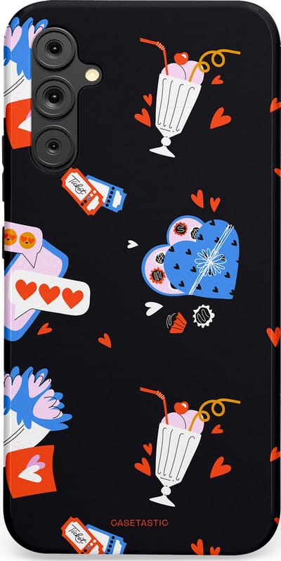 Casetastic Hoesje Geschikt voor Samsung A34 (5G) - Stijlvolle Beschermende Duo-layer Case - Liefdes Kaarten
