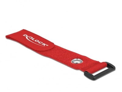 Haak en lus kabelbind met lus en bevestiging Eyelet L 280 x W 38 mm rode 3 stuks